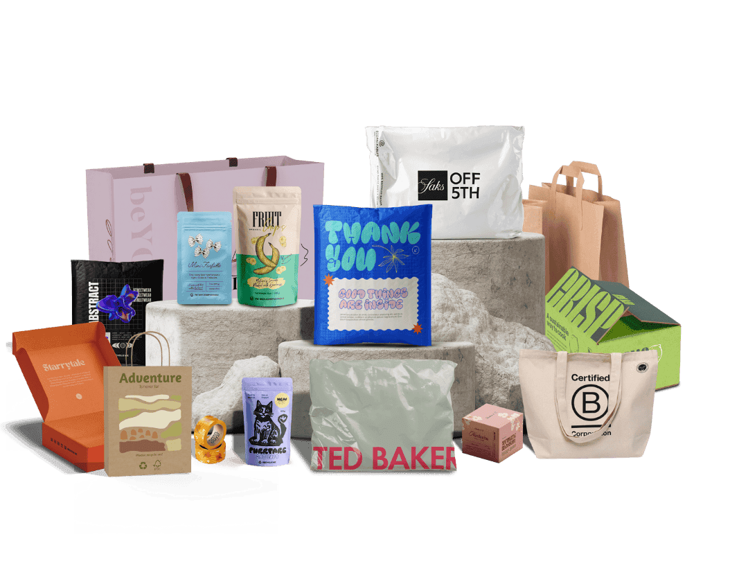 EcoPackables custom mailers, pouches, bags and boxes